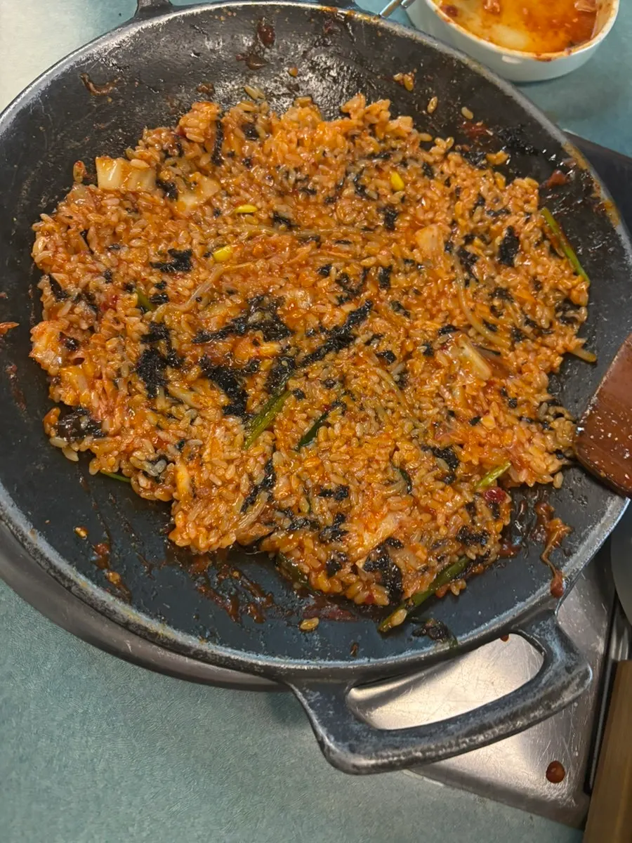 Fried rice with monkfish