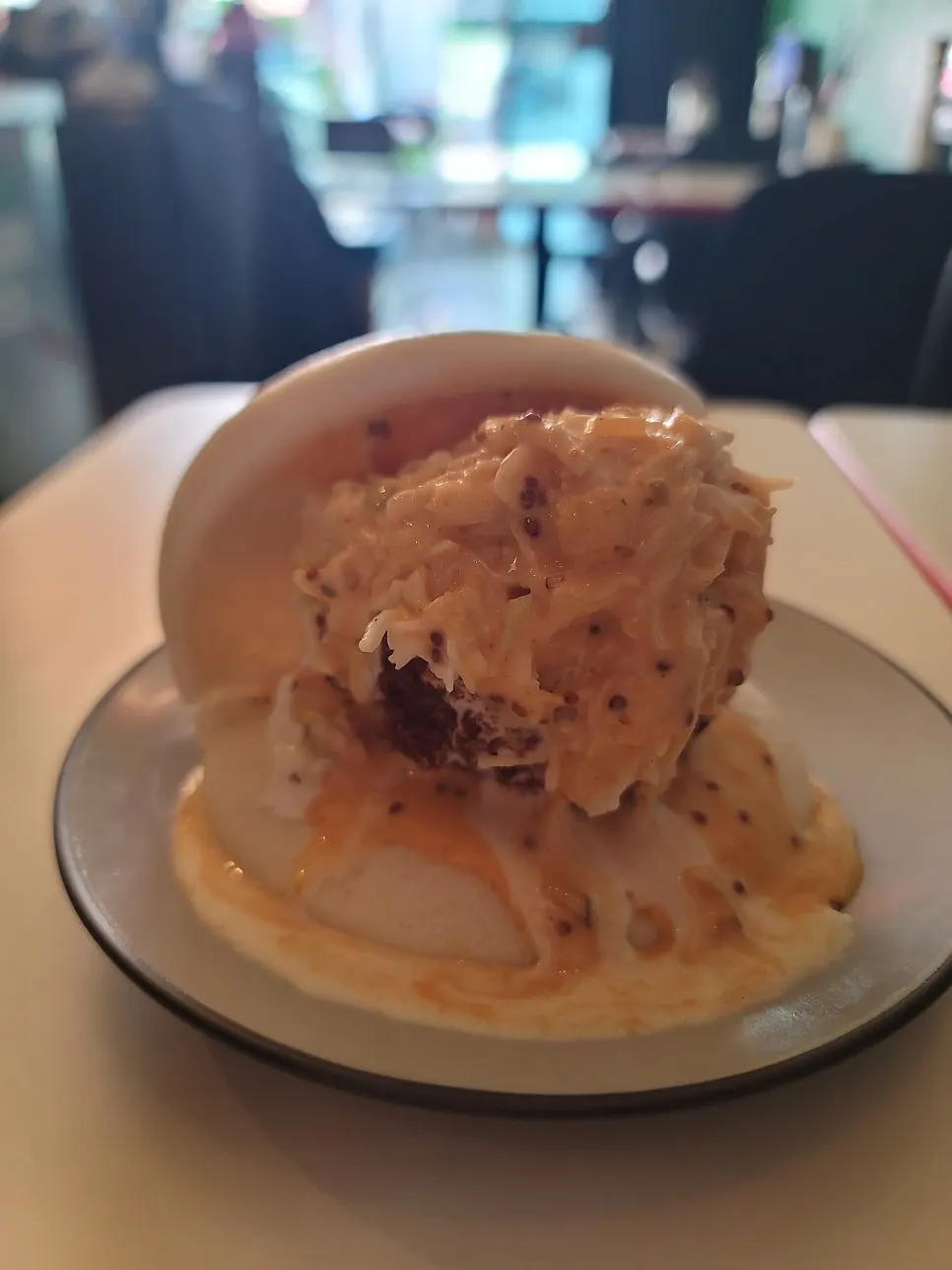 Ordered shrimp bao