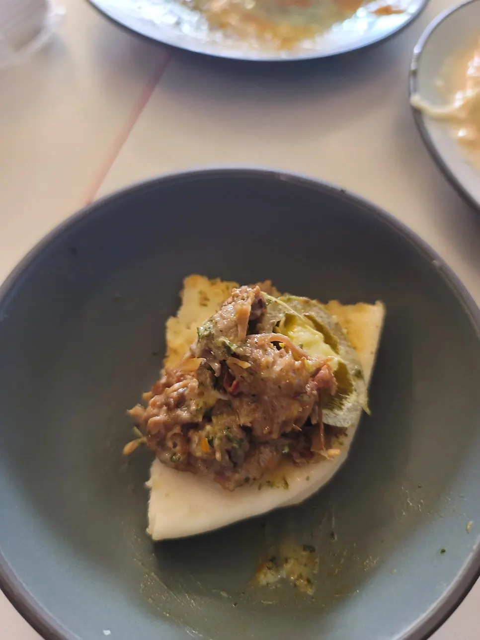 Bao and sauce plate