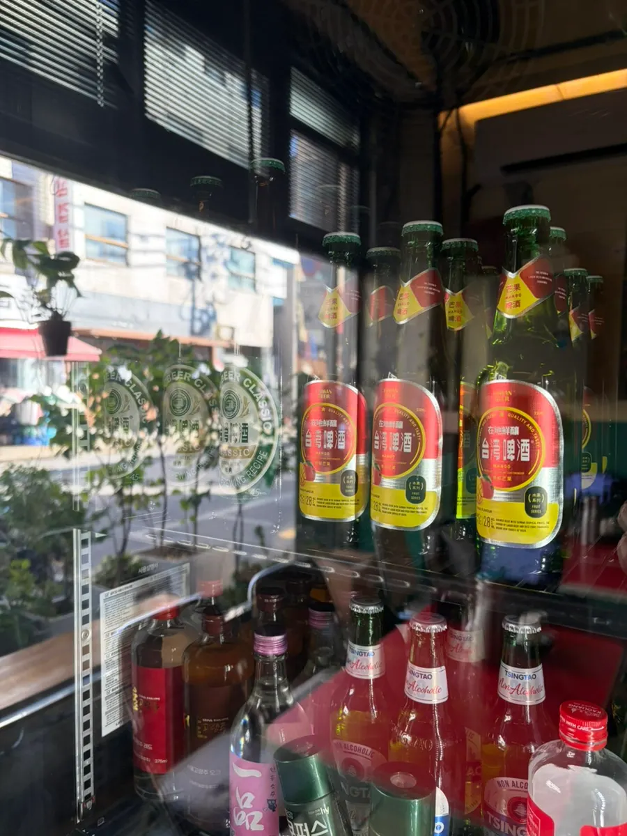 Taiwanese mango beer sold at Bao Seoul Seongsu
