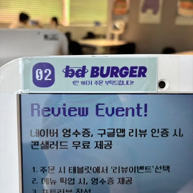 Ordering menu items via table tablet
