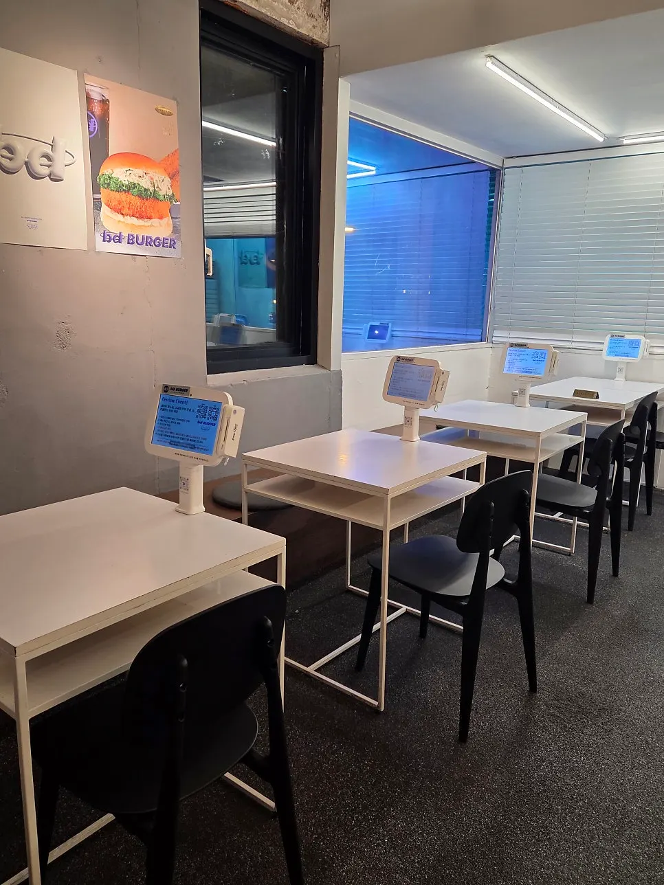 Hip interior atmosphere inside bd Burger Seongsu