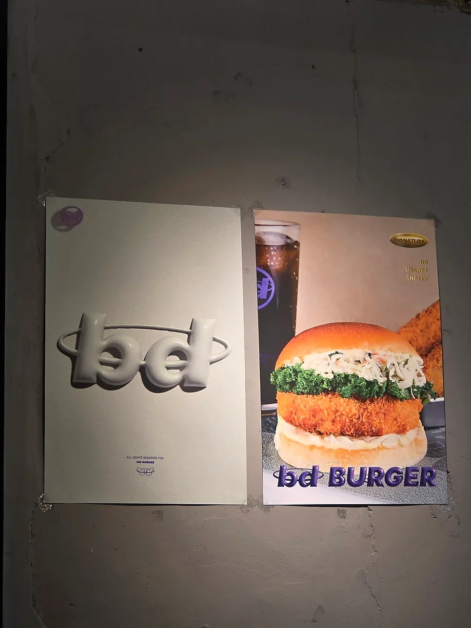 Window-side table seating at bd Burger Seongsu