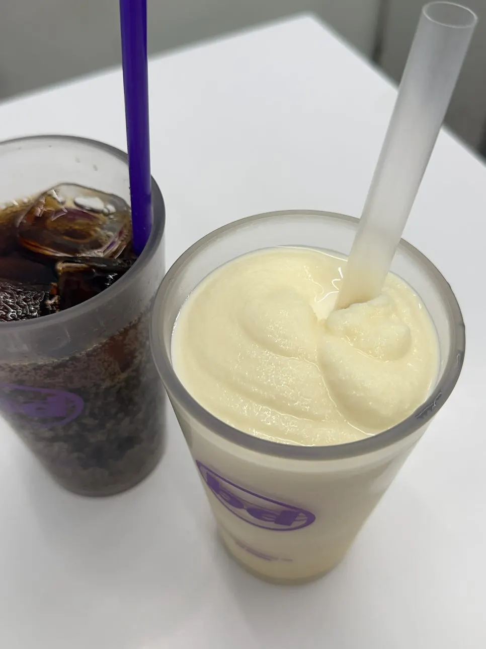 Chewy condensed-milk-flavored milkshake