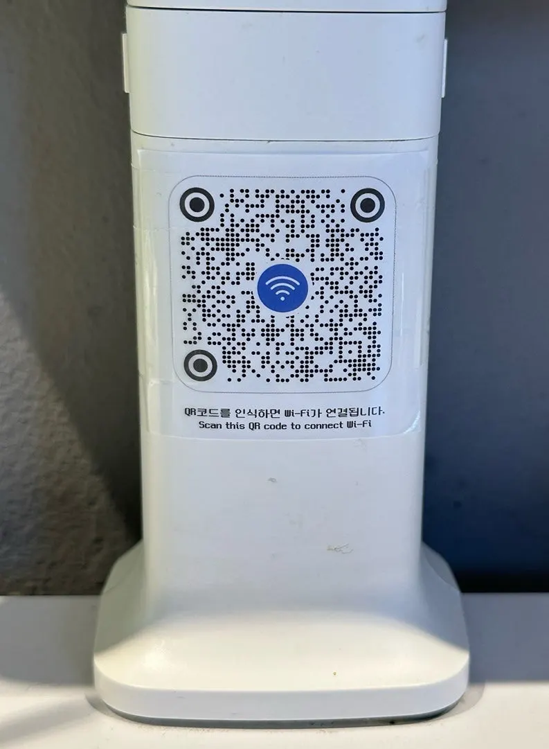 In-store Wi-Fi information at bd Burger
