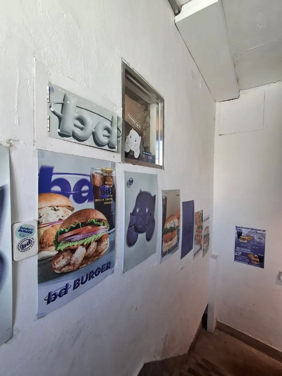 Entrance to the 2nd floor of bd Burger Seongsu