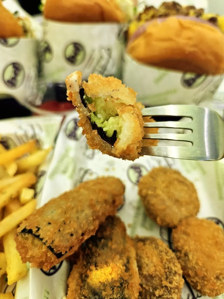 Crispy fried eggplant fritter