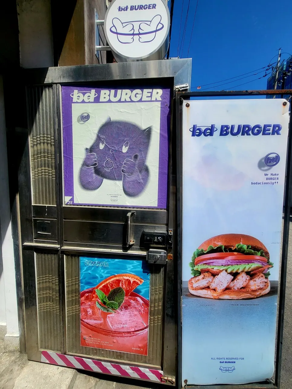 Handmade burger meal at bd Burger Seongsu