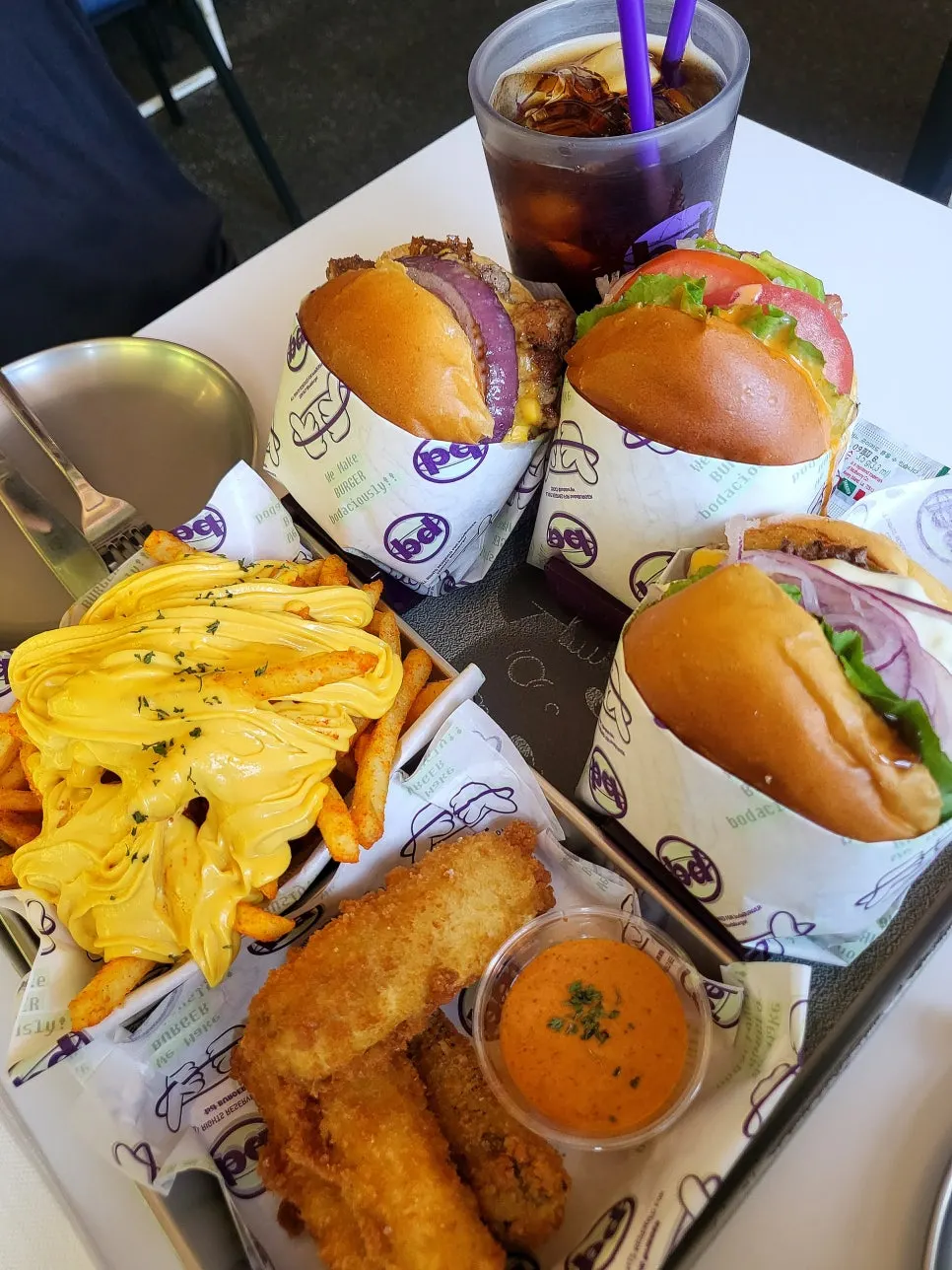 Table tablet ordering at bd Burger