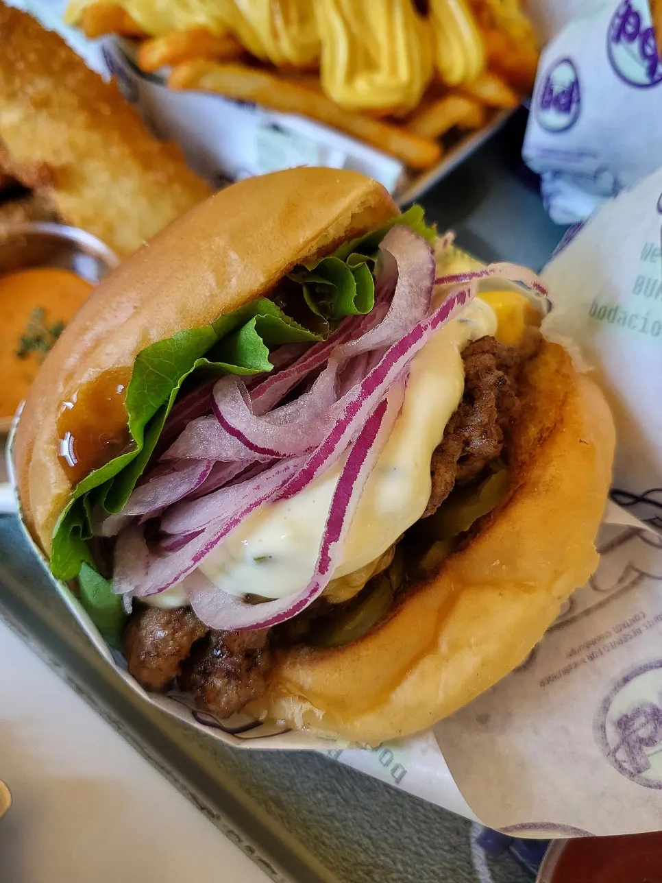 Cheongyang Mayo Bulgogi burger