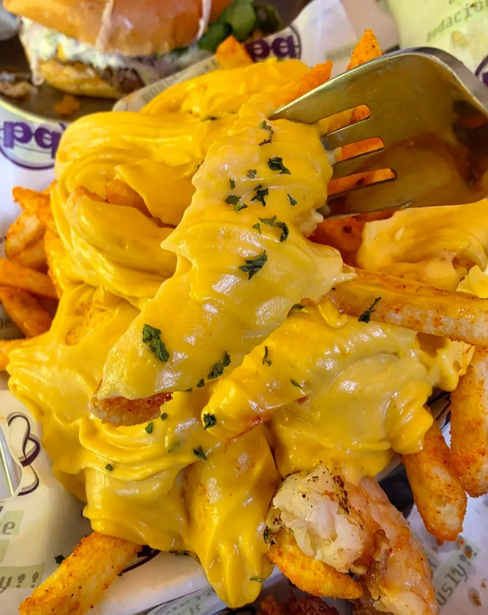 Fries with butter garlic sauce