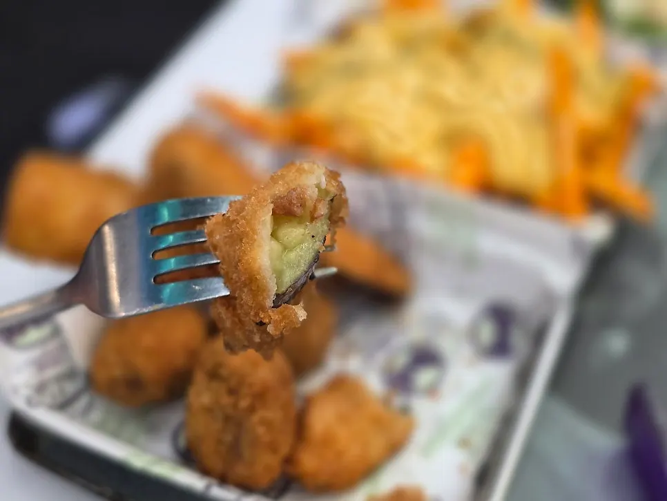 bd Burger's eggplant and king oyster mushroom fritter side
