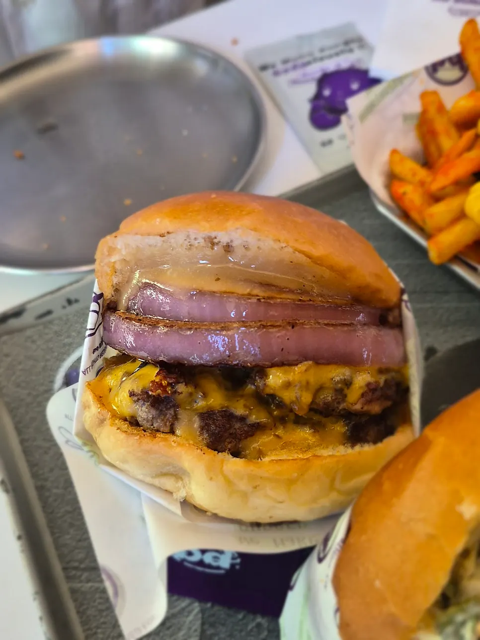 Wasabi Shrimp and Double Cheese burgers