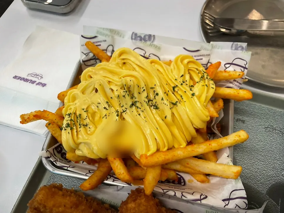 Visual of bd Burger's fried side dishes