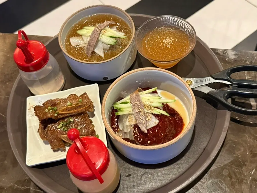 Korean beef course with grilled abalone