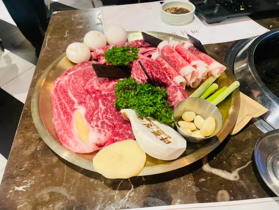 Korean beef from the special course