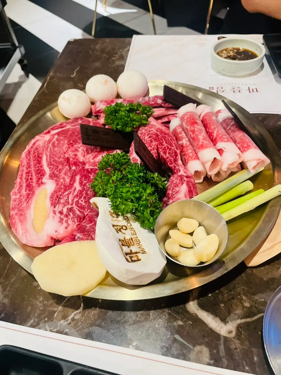 Korean Beef Special Course selection