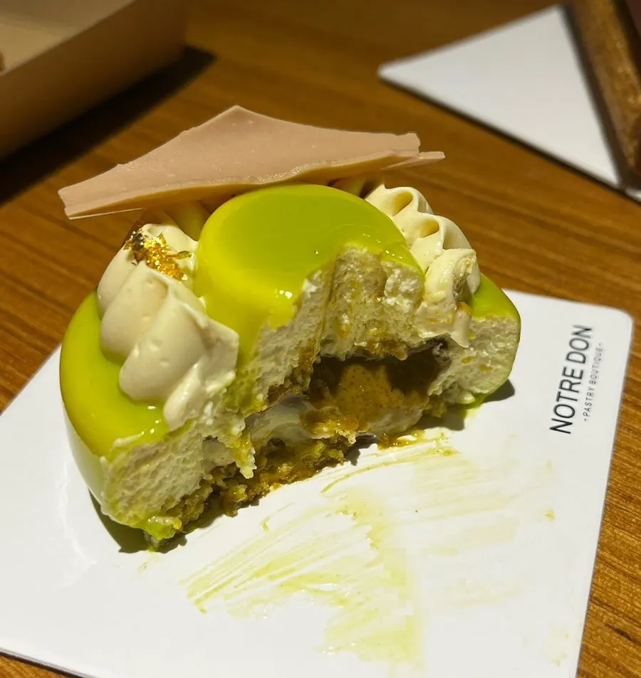 Pastry layers of the Salty Caramel Mille-feuille