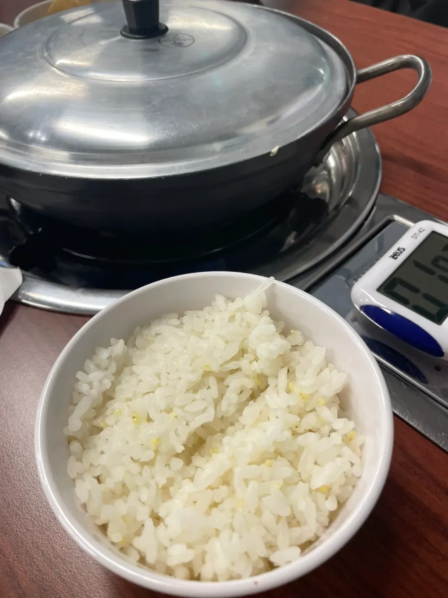 A bowl of unlimited-refill millet rice