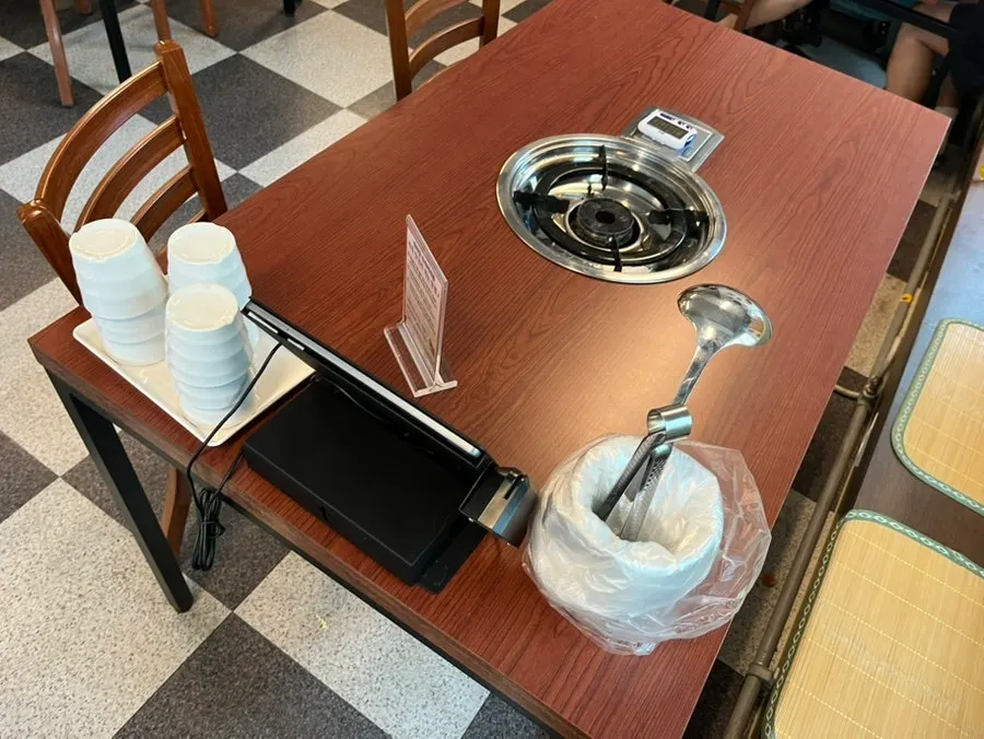 Interior seating with customers on a weekday afternoon