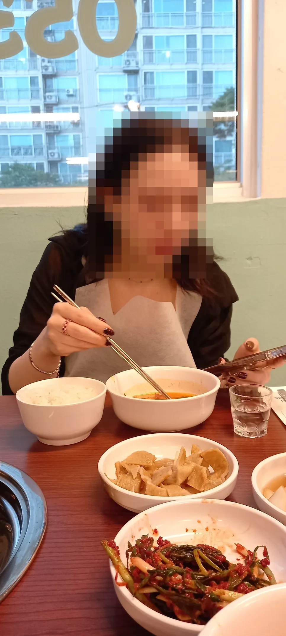 Budae jjigae meal set with extra assorted sausages