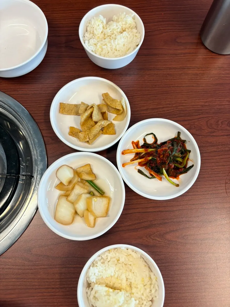 Menu for budae jjigae and add-ins