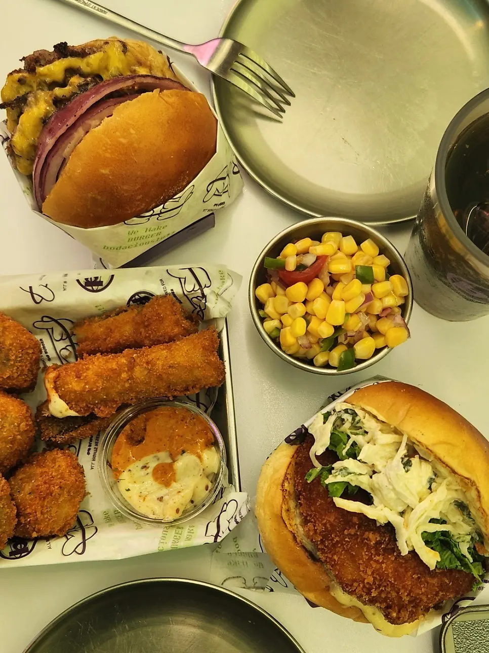Introduction to the menu at bd Burger near Seongsu Station