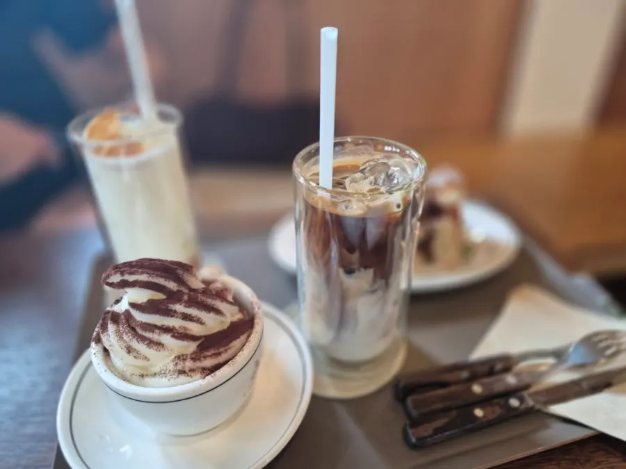 Ordered croffle and tiramisu affogato