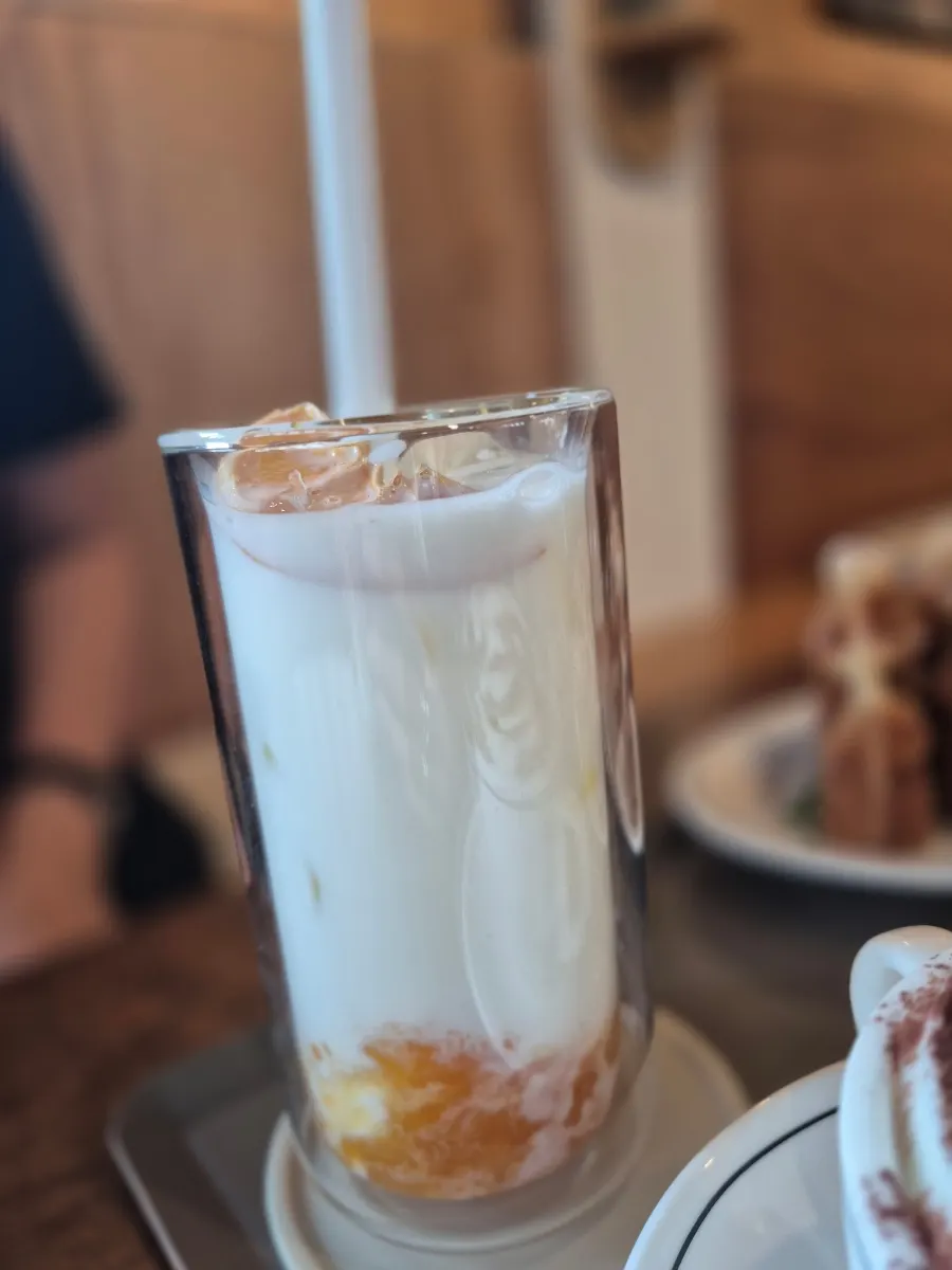 Tiramisu affogato with ice cream