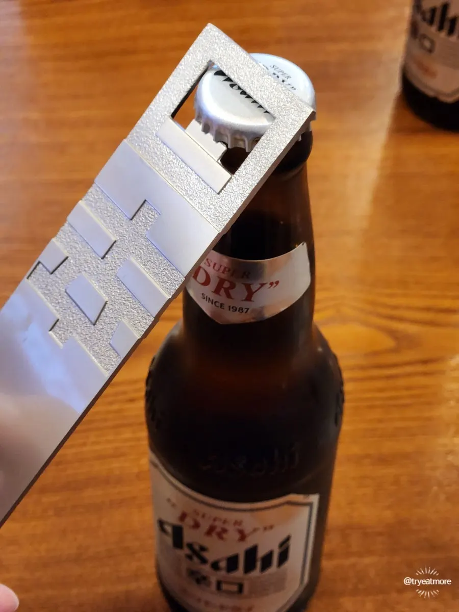 Dedicated Asahi bottled-beer glass