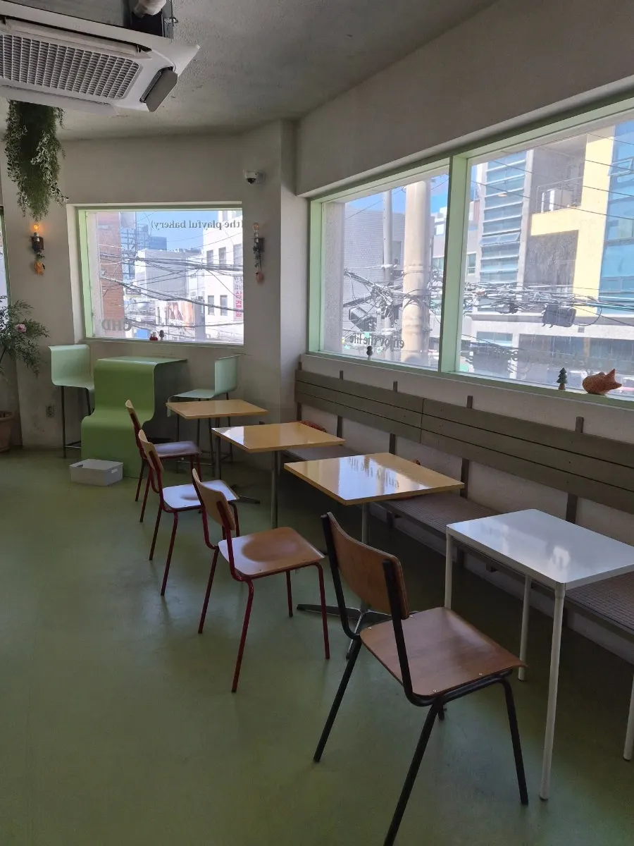 Entrance to Childish's 2nd-floor café