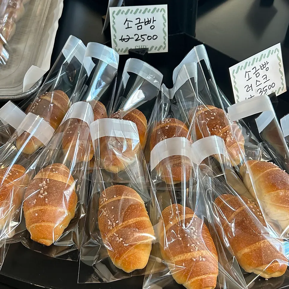 Jambon beurre salted bread sandwich display case