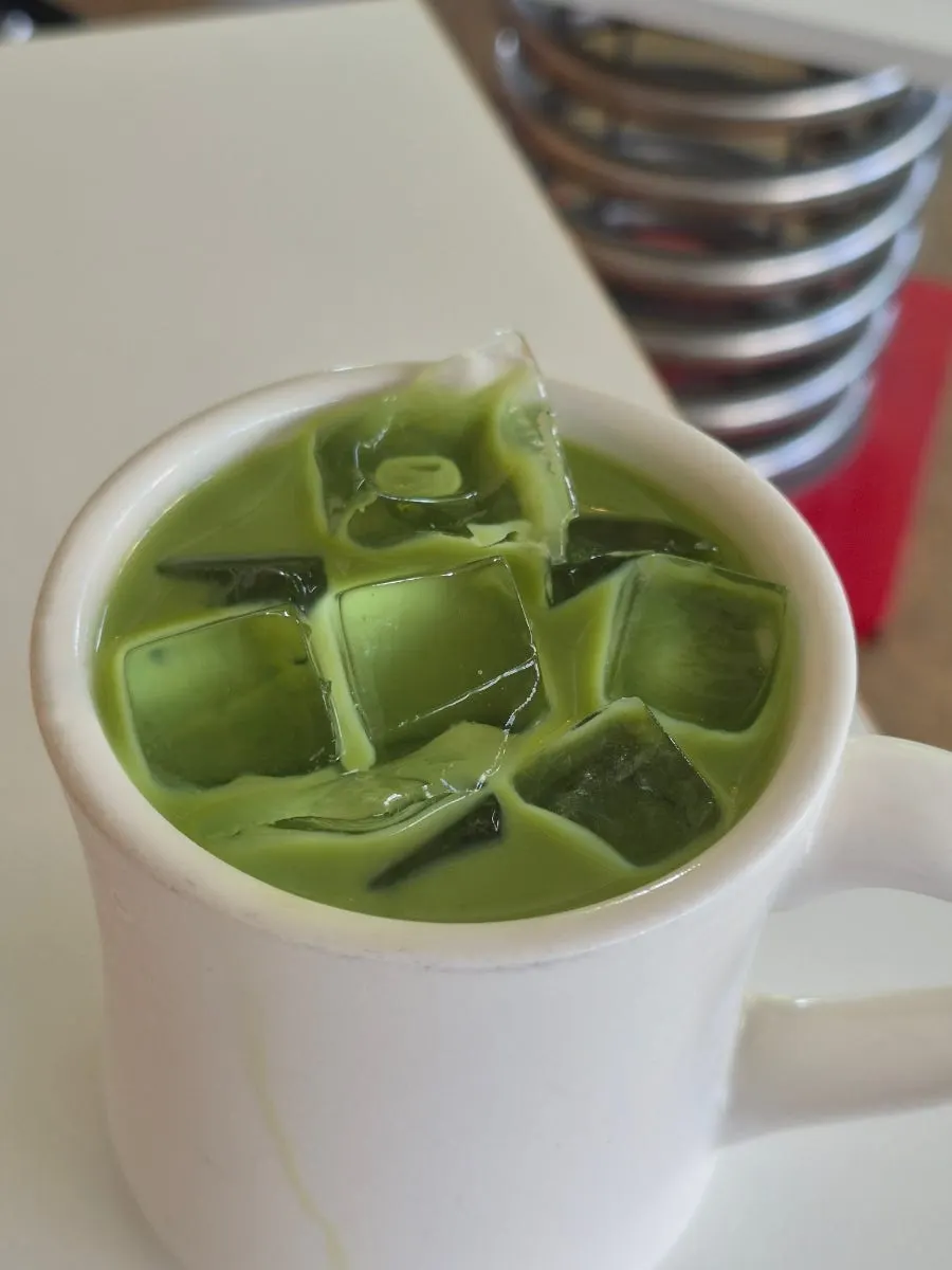 Childish's iced matcha latte