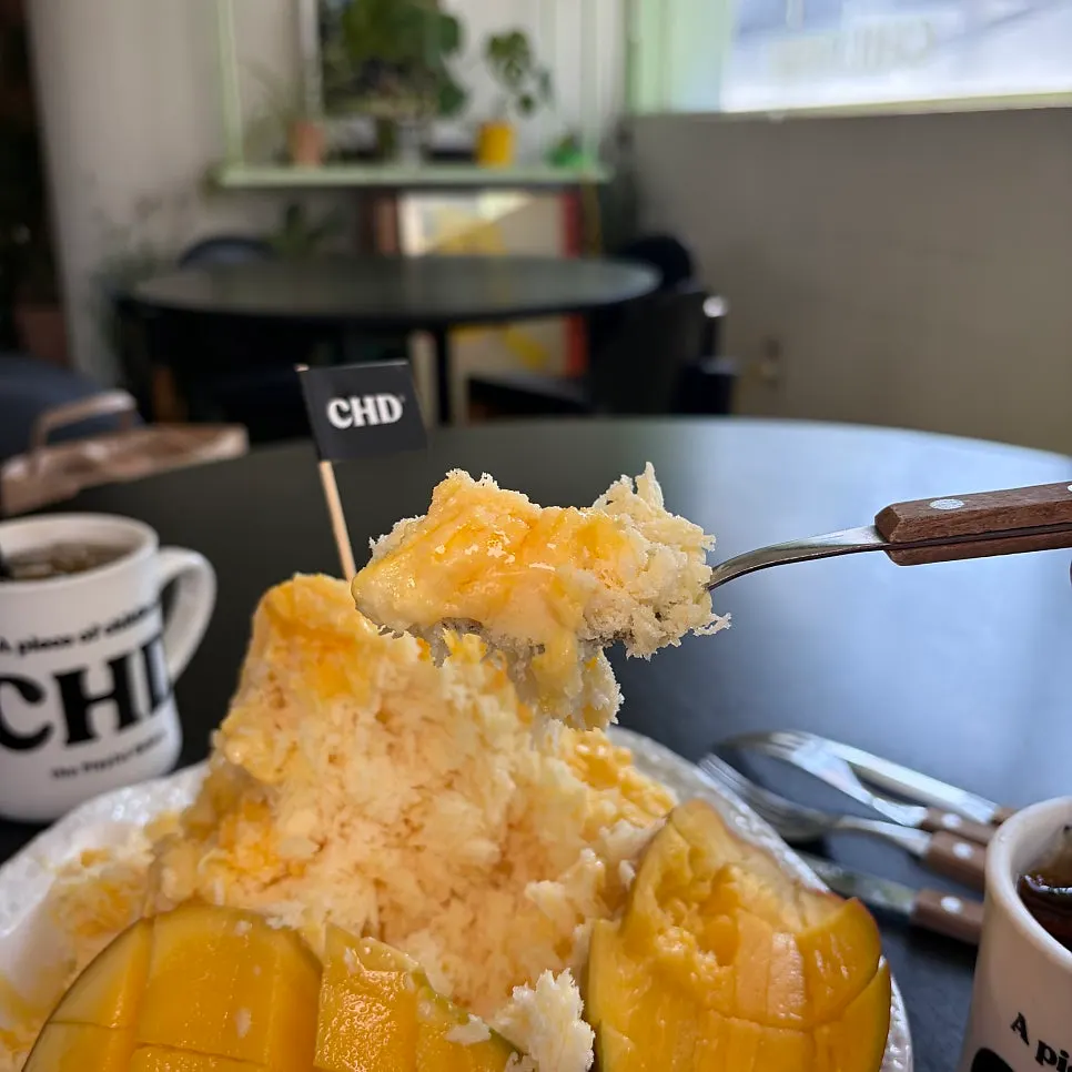 Dessert table shared with friends at Childish