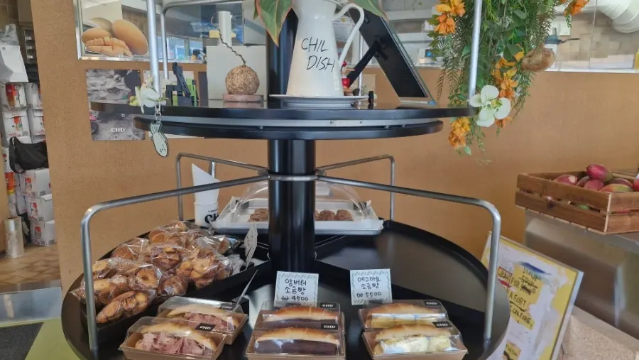 In-house salt-bread bakery items