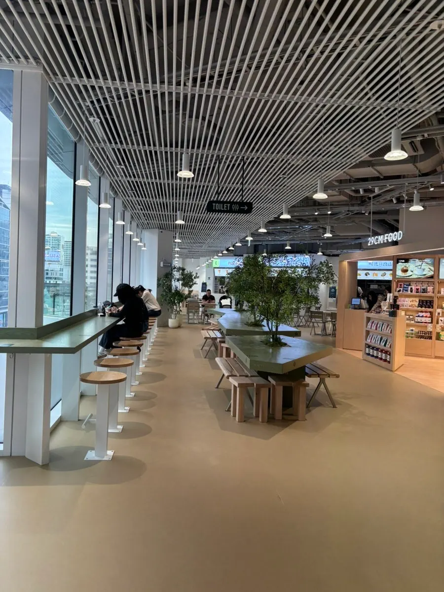 4th floor food garden at Musinsa Mega Store