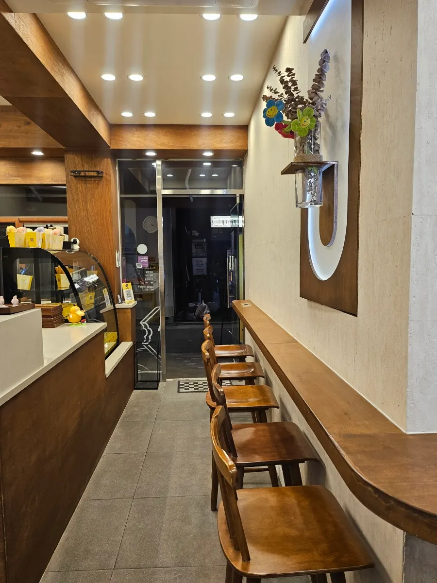 The entrance to Bocado Butter, with a coconut scent in the air
