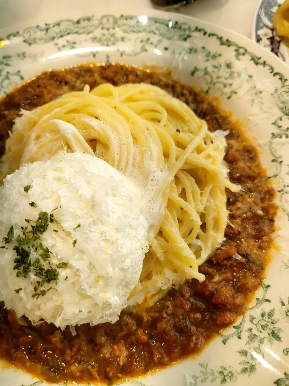 Darak Rosé Pasta topped with a generous scoop of fresh cream