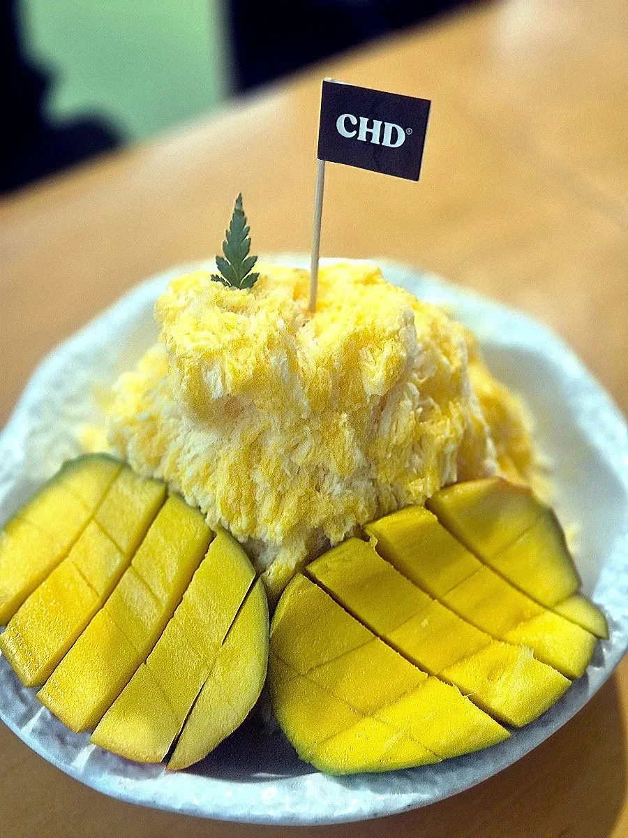 차일디쉬 대만식 망고빙수와 애플망고