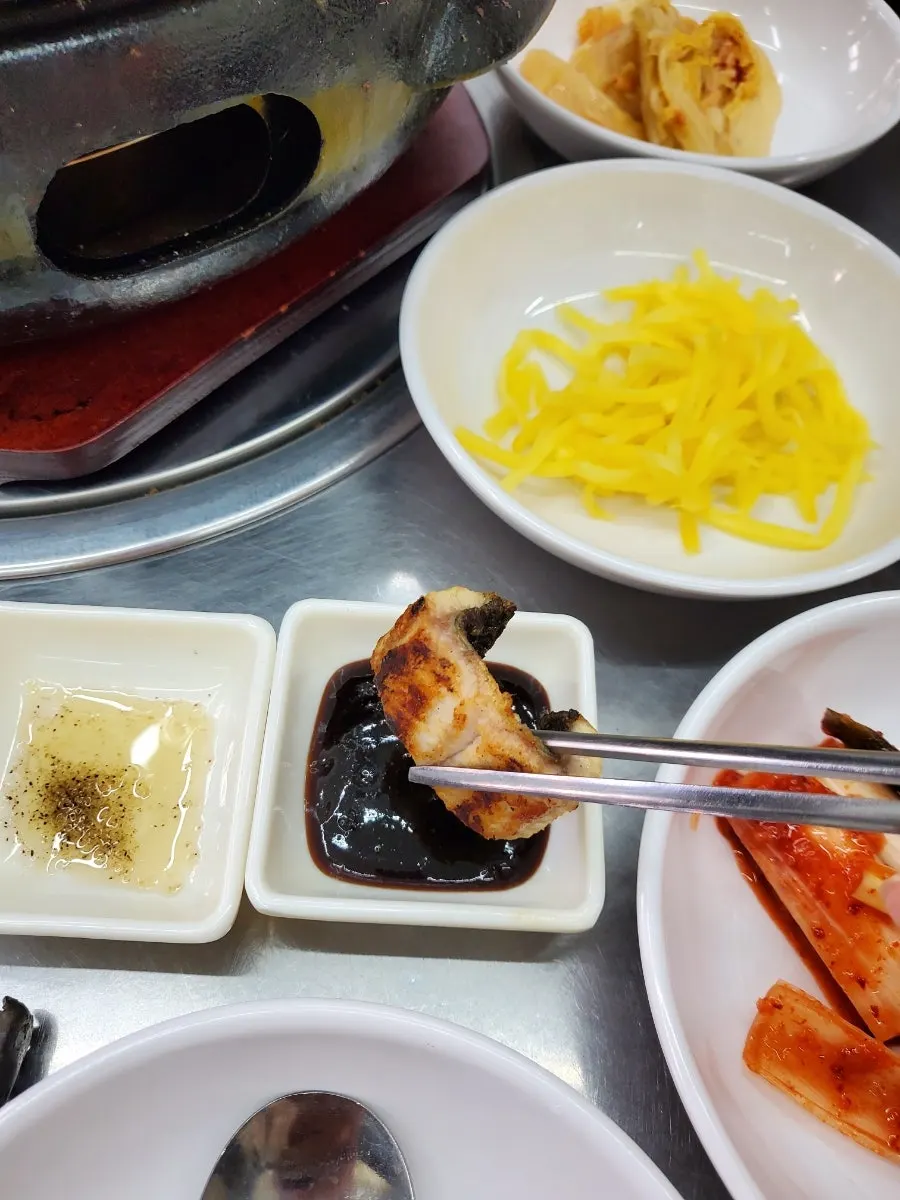 Close-up of fully grilled freshwater eel