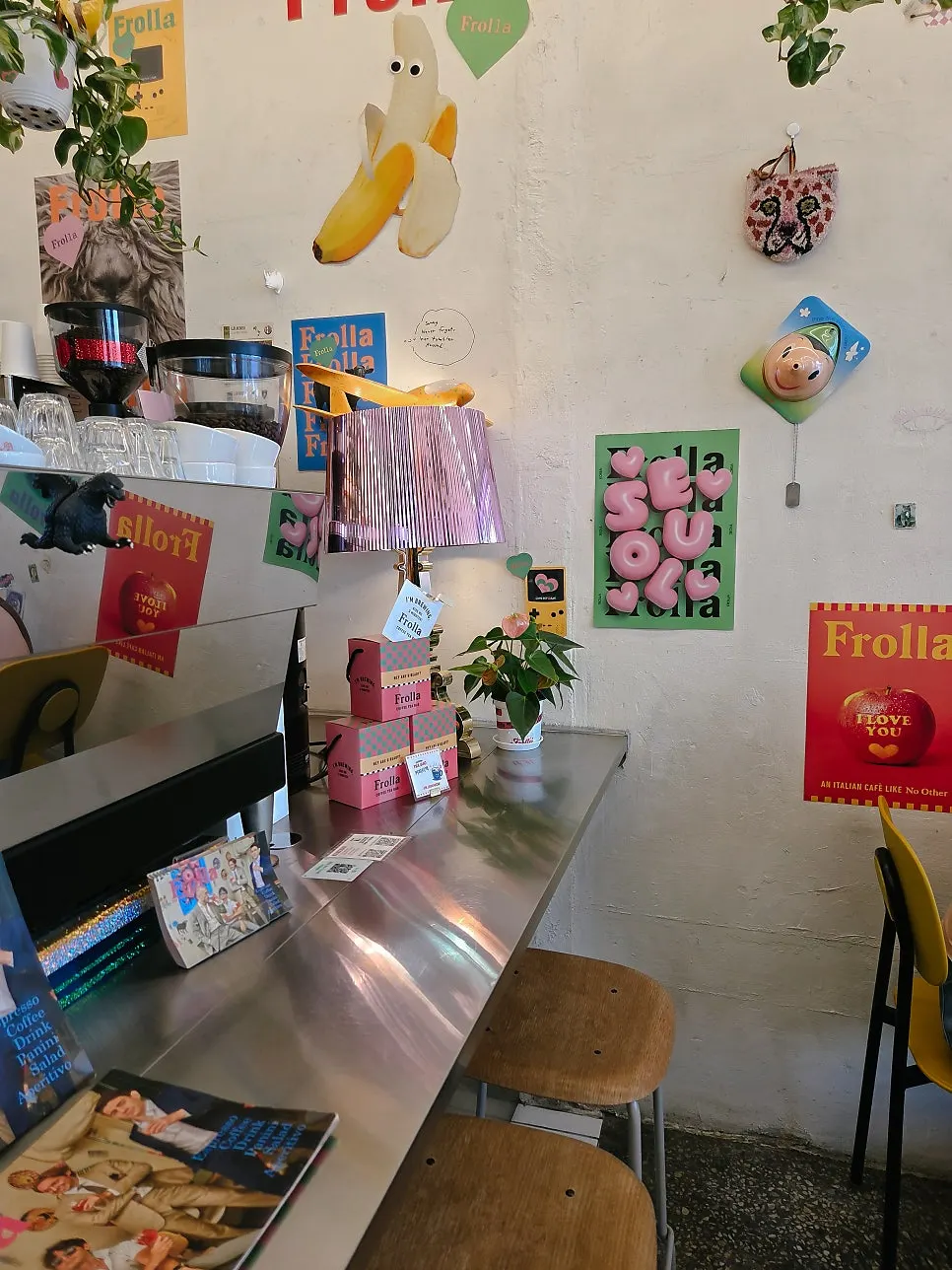 Frolla's espresso bar counter