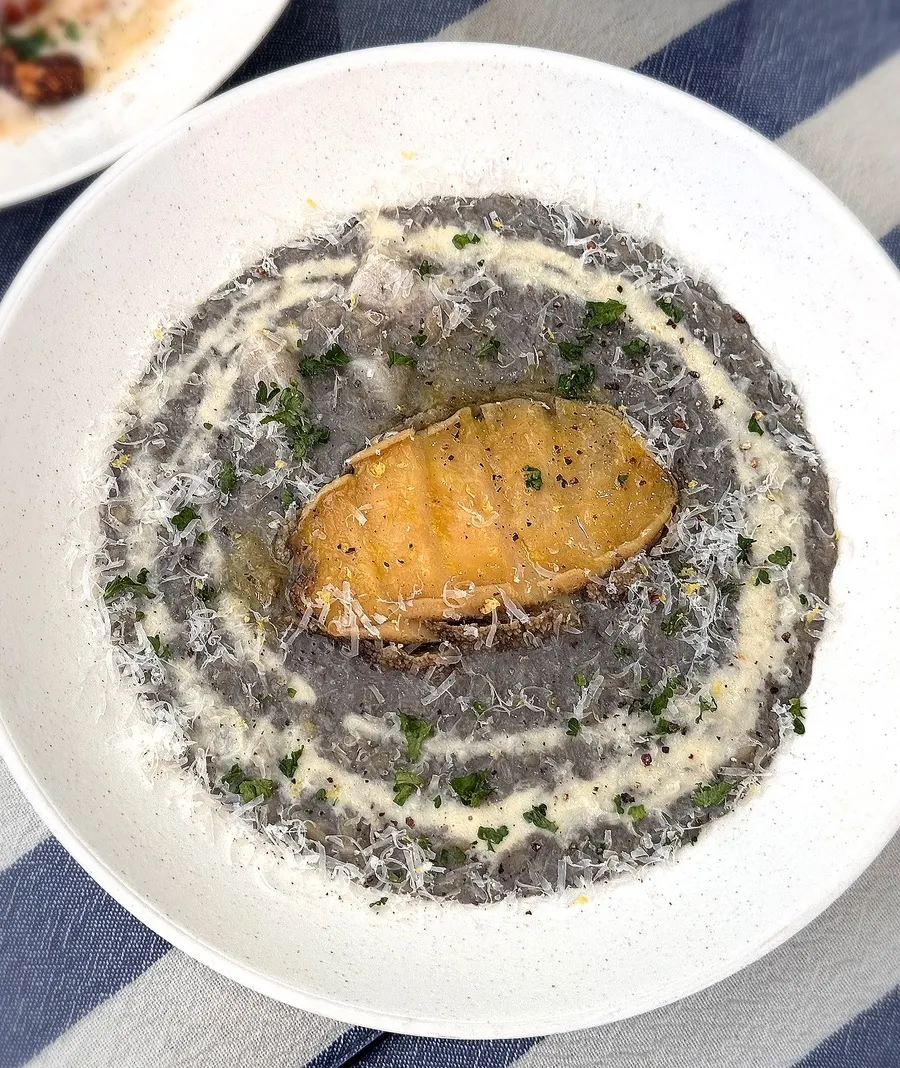 Tender abalone and creamy risotto
