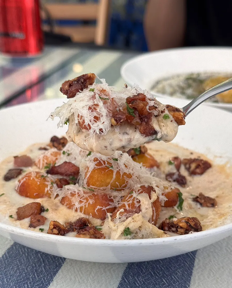 Chewy truffle gnocchi