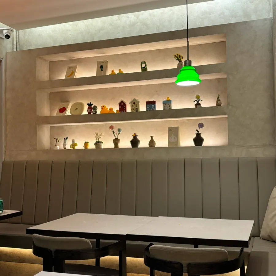 Atmospheric dining space at Omil Seongsu