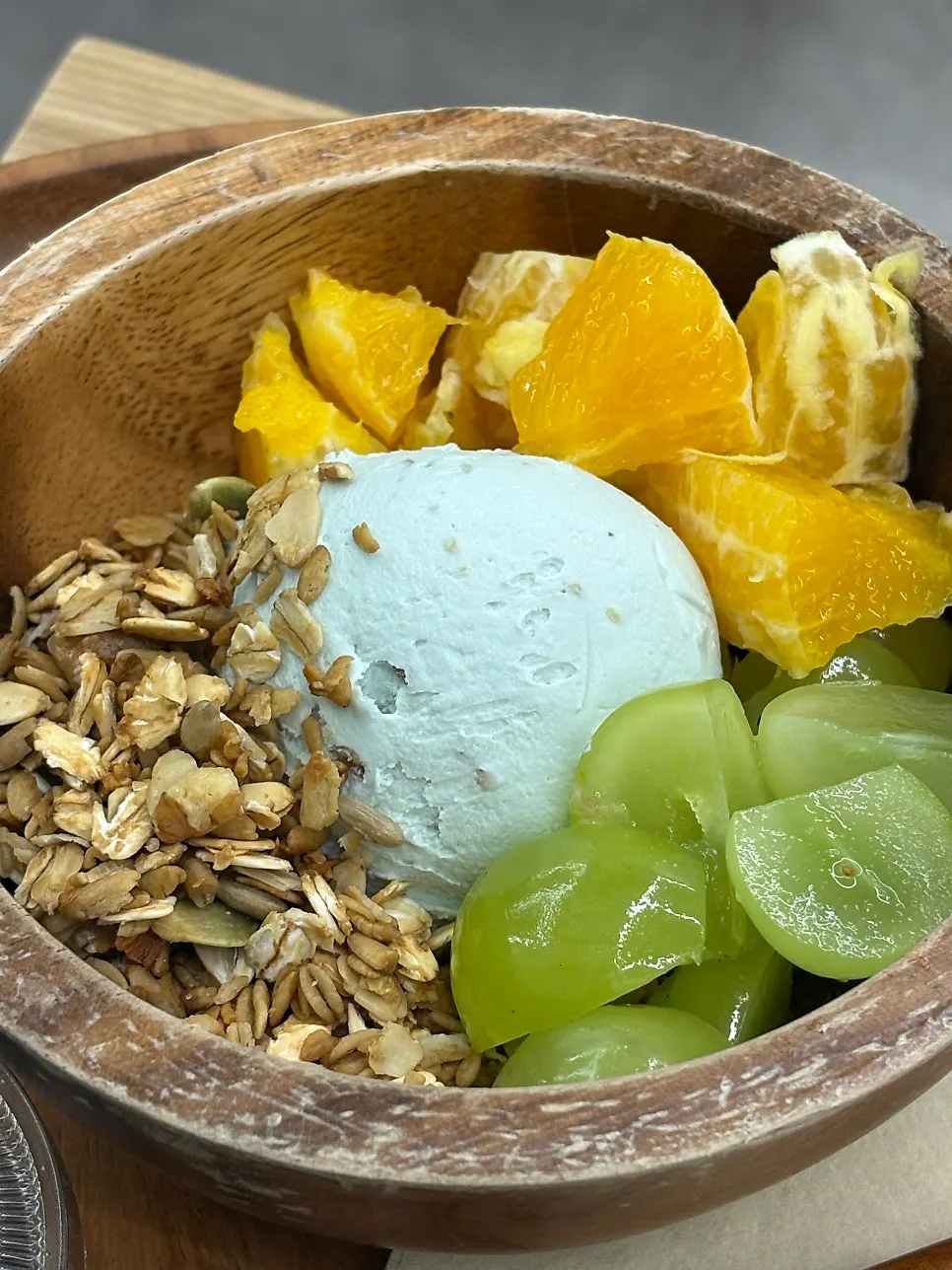 Claire yogurt switched to pistachio flavor