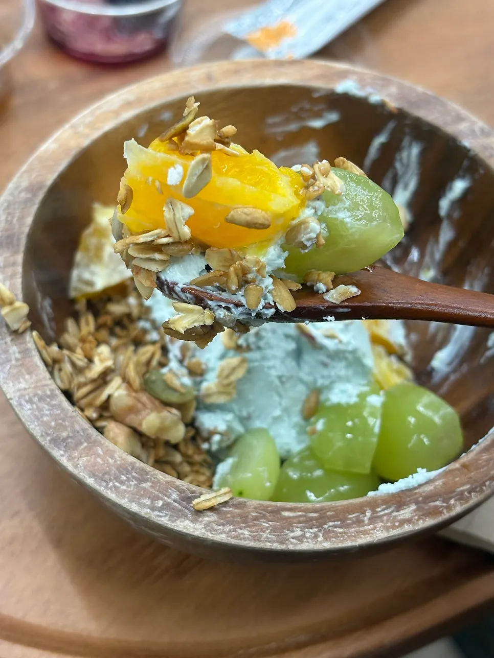 Pistachio Claire drizzled generously with honey
