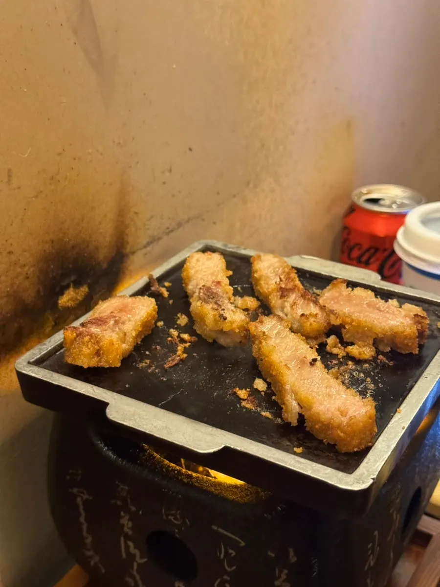 살짝 익힌 규카츠와 바싹 구운 규카츠