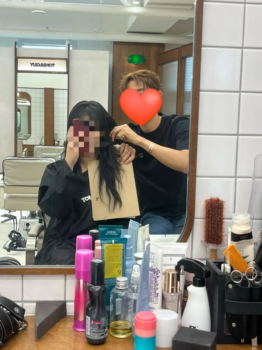 Cutting session with designer Sangyeon