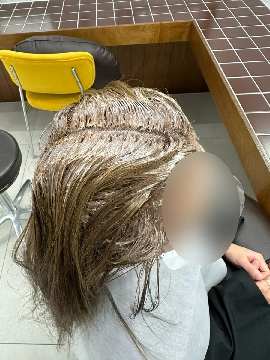 Hair mid-toning process