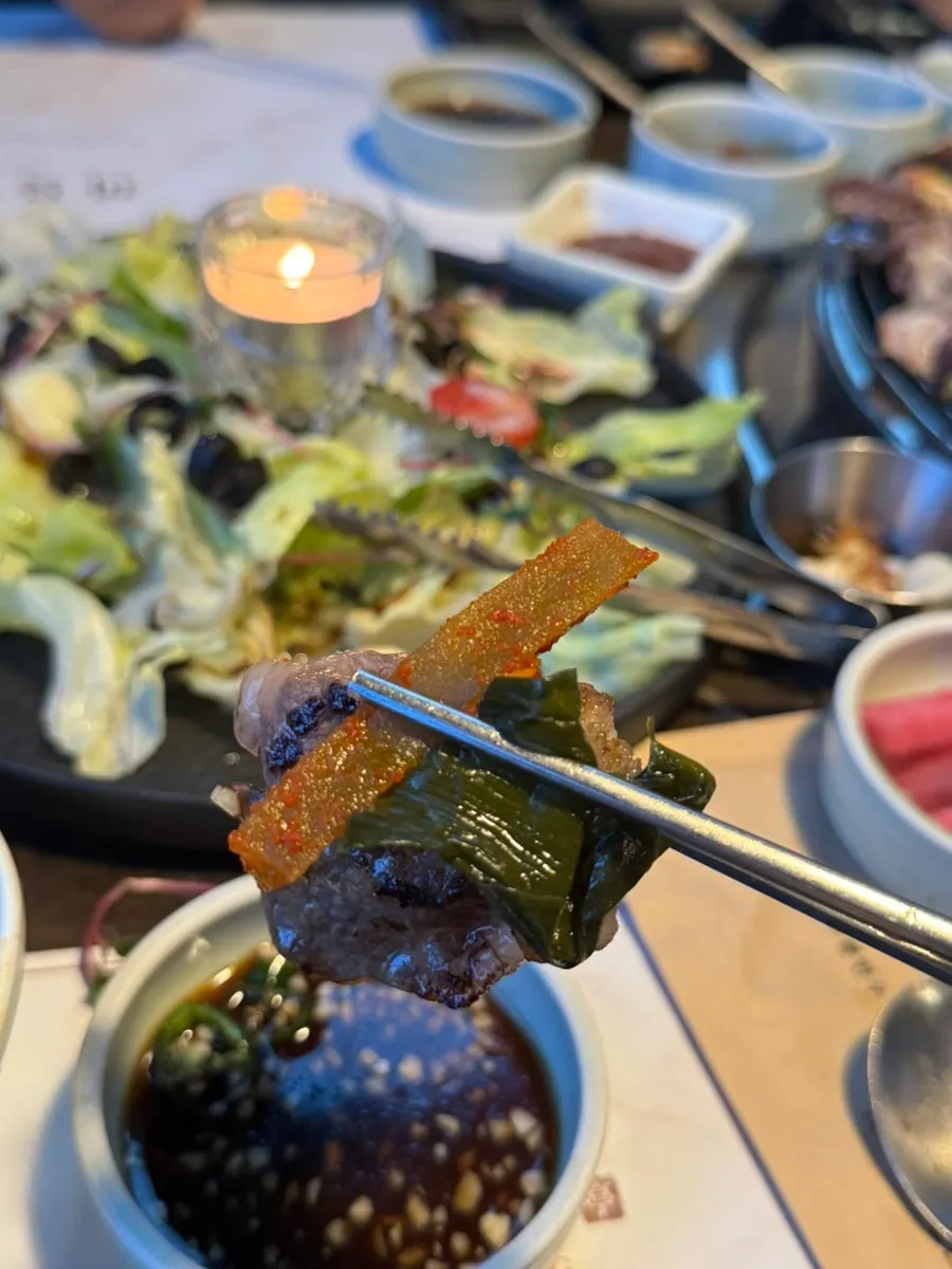 Grilled brisket point at Marblejeong